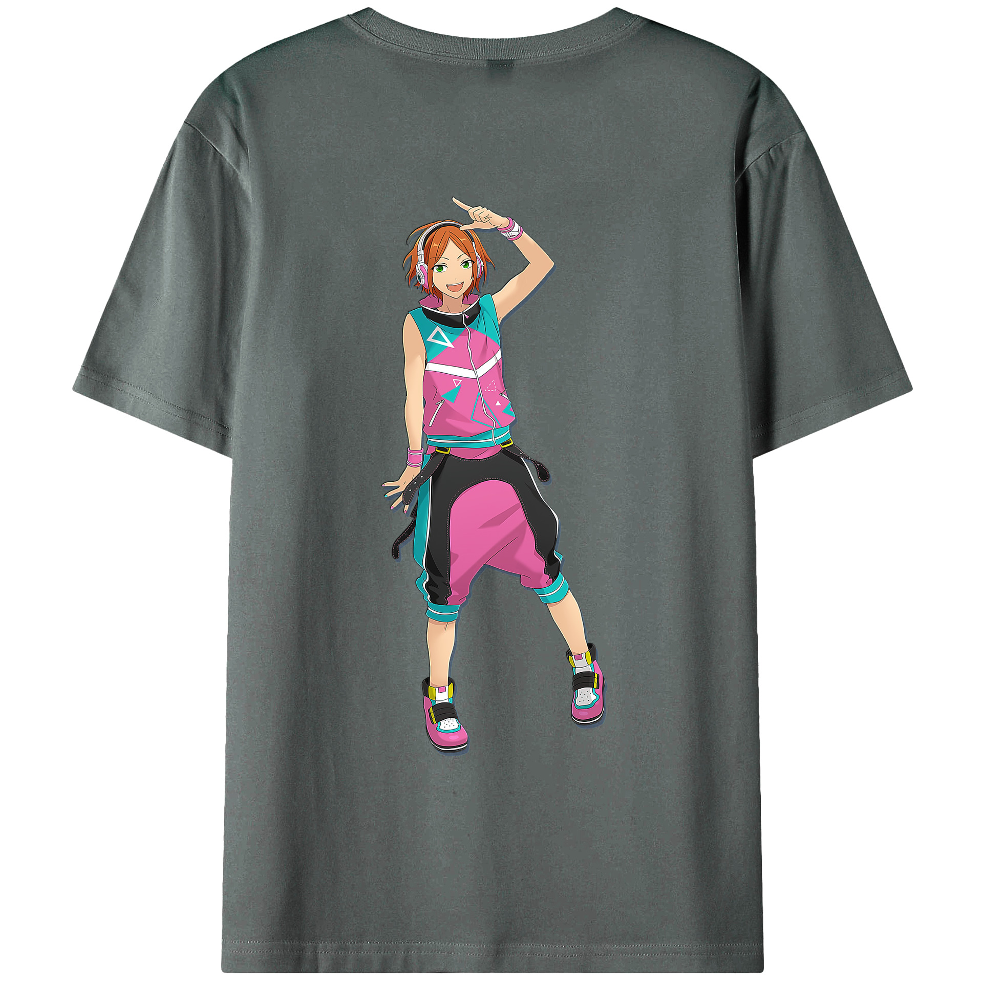 （画像用） あんさんぶるスターズ! Ensemble Stars 綿100％ メンズ半袖Tシャツ（バックプリント） 通気性